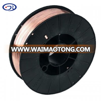 AWS A5.18 ER70S-6 SOLID WELDING WIRE 0.80MM IN 15KG black plastic spool